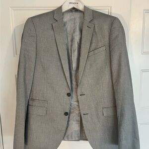 Express “The Photographer” Slim Fit Light Gray Sport Coat – 40/42R (M)
